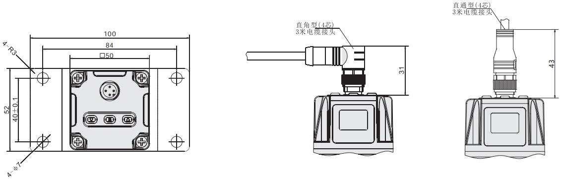 EPV1电气比例阀外形尺寸